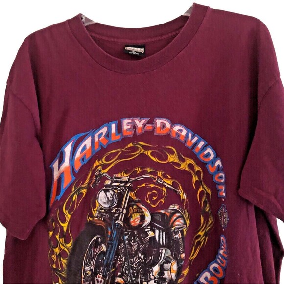 VTG Harley Davidson Spellbound T-shirt Mens Sz XL Single Stitch USA 90s Fun Wear - Picture 4 of 11